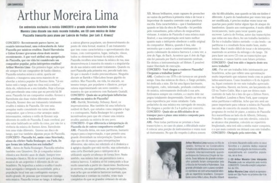 Entrevista Arthur Moreira Lima